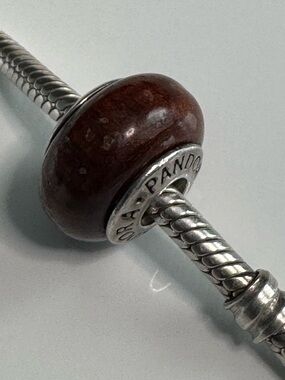 Authentic Pandora Muirapiranga Exotic Wood Charm 790704 Rare